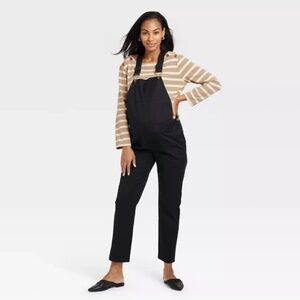 The nines by hatch twill maternity overalls